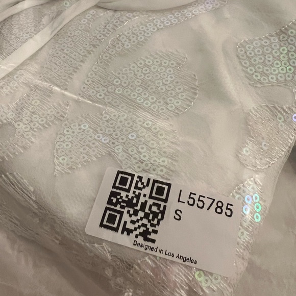 Lucy in the sky white sparkle mini dress - Picture 6 of 6